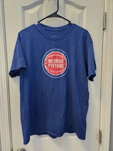 Unisex Stadium Essentials Blue Detroit Pistons Primary Logo T-Shirt - Picture 1 of 3