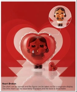100 % authentische "HEART BROKEN" CRYBABY CRYING FOR LOVE Serie PopMart Figur - Bild 1 von 20
