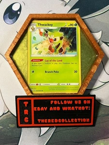 Pokemon Holo rara carta da collezione - sottobicchiere in resina - vassoio portagioie - Thwackey - Foto 1 di 2