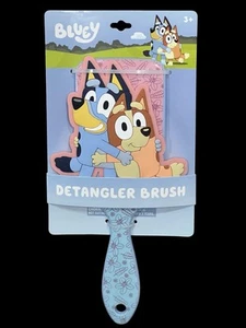 Bluey and Bingo Detangler Brush Paddle Hair Brush Molded Design Blue Hairbrush - Picture 1 of 6