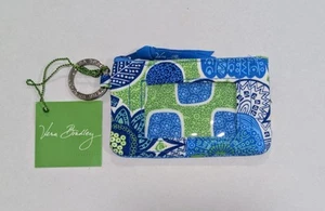 Vera Bradley Zip ID Case In Doodle Daisy Key Ring Badge Holder Retired NWT - Picture 1 of 2