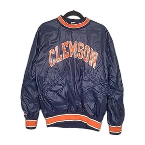 Vintage Russell Athletic Clemson Tigers Nylon Pullover Windbreaker USA L - Bild 1 von 15