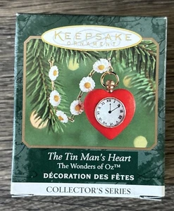 Hallmark 2000 The Tin Man's Heart Wizard of OZ Miniature Christmas Ornament - Picture 1 of 4