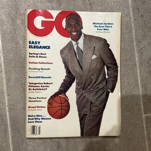 ⭐️ GQ Magazine - March 1989 Michael Jordan Cover - Chicago Bulls NEWSSTAND 🔥 - Picture 1 of 2