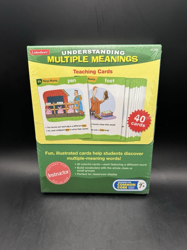 Lakeshore Understanding Multiple Meanings Teaching 40 Cards