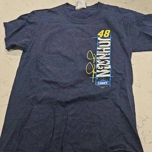 Vintage Winners Circle NASCAR Jimmie Johnson 48 T-Shirt Medium Cotton Navy Blue - Picture 1 of 8
