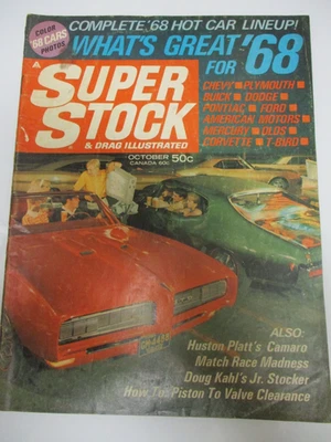 BACK ISSUE SUPER STOCK & DRAG ILLUSTRATED OCTOBER 1967, NEW '68 HOT CAR LINEUP - Imagem 1 de 4