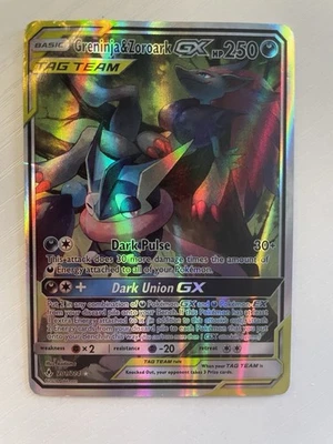 Greninja & Zoroark GX (Alternate Full Art) 201/214 Sm-Unbroken Bonds Holo - Image 1 of 2
