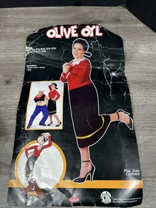 Olive Oyl Talla Grande Popeye Halloween Disfraz 16W-20W Vestido Solo Sin Peluca - Imagen 1 de 13