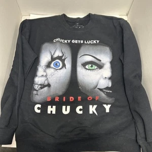 Bride Of Chucky Pullover Sweatshirt Black Size Medium - Picture 1 of 3