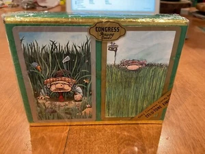 NIB CONGRESS HUMOROUS GOLFER 2 PACK SEALED PLAYING CARDS CEL U TONE FINISH NEW - Picture 1 of 3