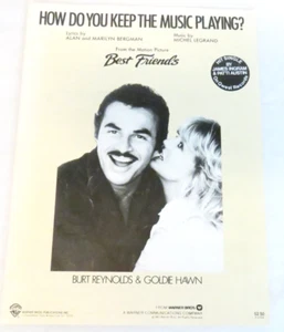 VTG Sheet Music 1982 How Do You Keep the Music Playing Burt Reynolds Goldie Hawn - Picture 1 of 4