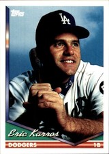 1994 Topps SPANISH BILINGUAL #115 Eric Karros LOS ANGELES DODGERS