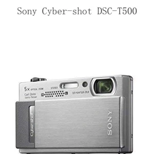 Sony Cyber-shot DSC-T500 5x zoom 10.1MP CCD Vintage Digital Camera -Silver - Picture 1 of 11