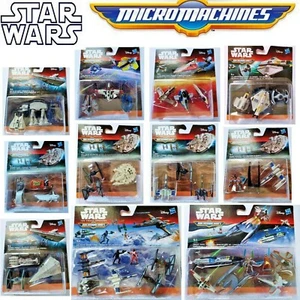 STAR WARS MICROMACHINES FIGURES 3-PACK FORCE AWAKENS HASBRO OFFICIAL TOYS - Picture 1 of 18