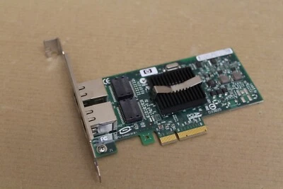 HP NC360T  412651-001 Dual Port LAN Card PCI-E Gigabit Karte Full Profile - Bild 1 von 4