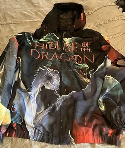 Members Only HBO Game of Thrones House Dragon Windbreaker XL Jacket NEW NO TAGS - Picture 1 of 3