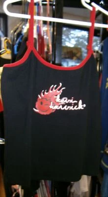 VINTAGE CHASE LADIES KEVIN HARVICK HAPPY STRAPPY TANK TOP SHIRT MEDIUM NWT 4 29 - Image 1 of 2