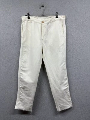 Golden Goose Hombre Lino Chinos Pantalones L Foto 1 de 4