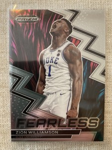 2023 Prizm Draft Picks Zion Williamson Fearless #18