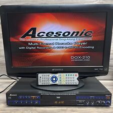 Acesonic DGX-210 Multi-Format Karaoke/DVD Player & Recorder With Remote TESTED!