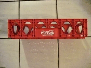 COCA COLA FLORIDA TRUCK CARRIER CASE, RED PLASTIC, 4 SIX PACKS, PIPER DALLAS TX - Picture 1 of 13