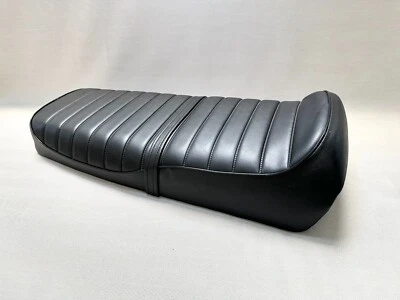 Asiento de moto Suzuki GS750 B C E 1977-1979 nuevo metal panorámico estilo clásico negro. Foto 1 de 4