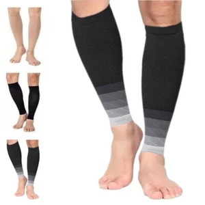 Compression Sleeves Support Leg Calf Brace Socks Sport Pain Relief Men Women - Picture 1 of 15