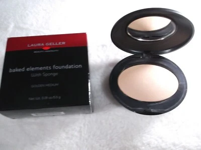 Laura Geller 烘焙元素粉底金色中号全新带盒 — 第 1/3 张图片