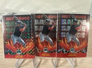 2022 Panini Mosaic Juan Soto Hot Sauce Green/Silver/Base Mosaic Prizm - Picture 1 of 5