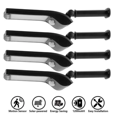 Waterproof LED Solar Wall Street Lights Outdoor PIR Motion Sensor Garden Lamp RC - Image 1 of 4