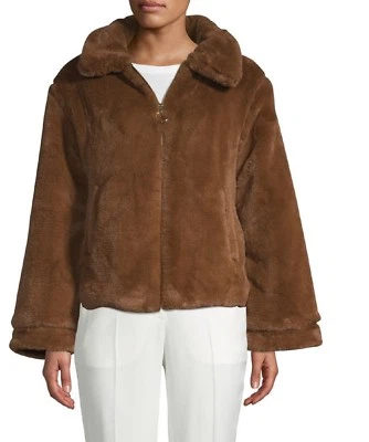 Chaqueta con cremallera de piel sintética C&C California nueva con etiquetas, marrón, S, M, L Foto 1 de 2