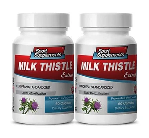 Milk Thistle Seeds - Milk Thistle 80% Extract 245mg - Detox Body Cleanse Caps 2B - Picture 1 of 11