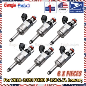 6 Pieces Fuel Injectors For Ford JT4E-9G929-AA for Ford F-150 2.7L V6 2018-2020 - Picture 1 of 9