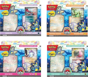 Pokemon 2024 Campeonato Mundial Mazos Set de 4 SELLADOS DE FÁBRICA! - Imagen 1 de 1