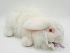 1992 VINTAGE 15” A & A Plush Solf N Cuddly Bunny White Albino Pink Eyes. W/ Tags - Picture 1 of 8