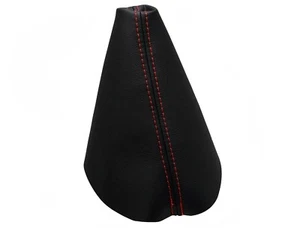 Rot Faden Echtleder Schaltmanschette Schaltsack Für SEAT TOLEDO 1998-2006 - Picture 1 of 1