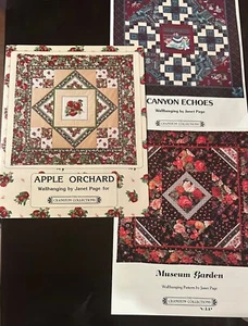 NEW 3 quilt patterns Canyon Echoes/Museum Garden/Apple Orchard by CRANSTON - Picture 1 of 1