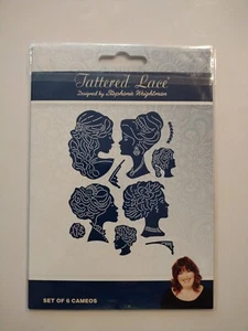 Zerfetzte Spitze 6er Set Kameen Stanzformen 445714 - Bild 1 von 2