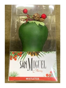 SAN MIGUEL VASE ESSENTIAL OIL REED DIFFUSER MISTLETOE SCENT HOLIDAY NEW - Picture 1 of 7