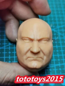 1/12 Super Villain Bald Gangster Boss Head Sculpt For 6'' Male Soldier Figure - Picture 1 of 7