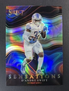 2021 Select Football D’Andre Swift Sensations Silver Prizm Detroit Lions #SEN-15 - Picture 1 of 2