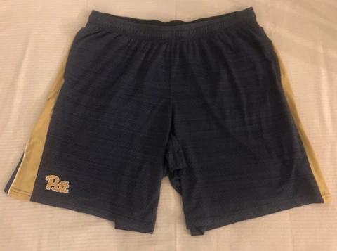 Pitt Panthers Shorts Mens XXL Blue Athletic Basketball Pittsburgh Drawstring Cover
