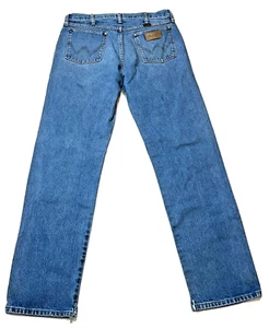 Vaqueros azules vaqueros occidentales vintage para hombre Wrangler talla 32 X 33 100 % algodón - Imagen 1 de 11