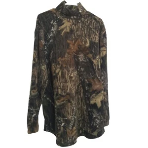 Russell Outdoors Pullover Camo Fleece Sweatshirt Men L VTG - Picture 1 of 3