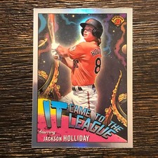 2023 Bowman Chrome It Came to the League Jackson Holliday Orioles Card #CFL-9