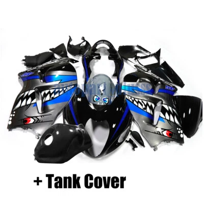 Gray Shark For Suzuki GSXR1300R HAYABUSA 1999-2007 Fairing Kit GSX-1300R - Image 1 of 2