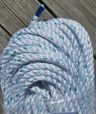 Línea de cuerda de aparejo, Pro-Master 1/2" X 150' Samson hecho en EE. UU. 5700 libras máximo Foto 1 de 4