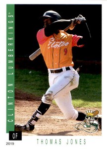 2019 Clinton LumberKings Grandstand #15 Thomas Jones Laurens South Carolina Card