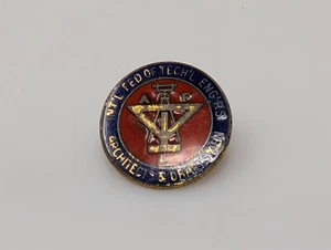 Vintage International Federation of Technical Engineers Architects Draftsmen Pin - Picture 1 of 3